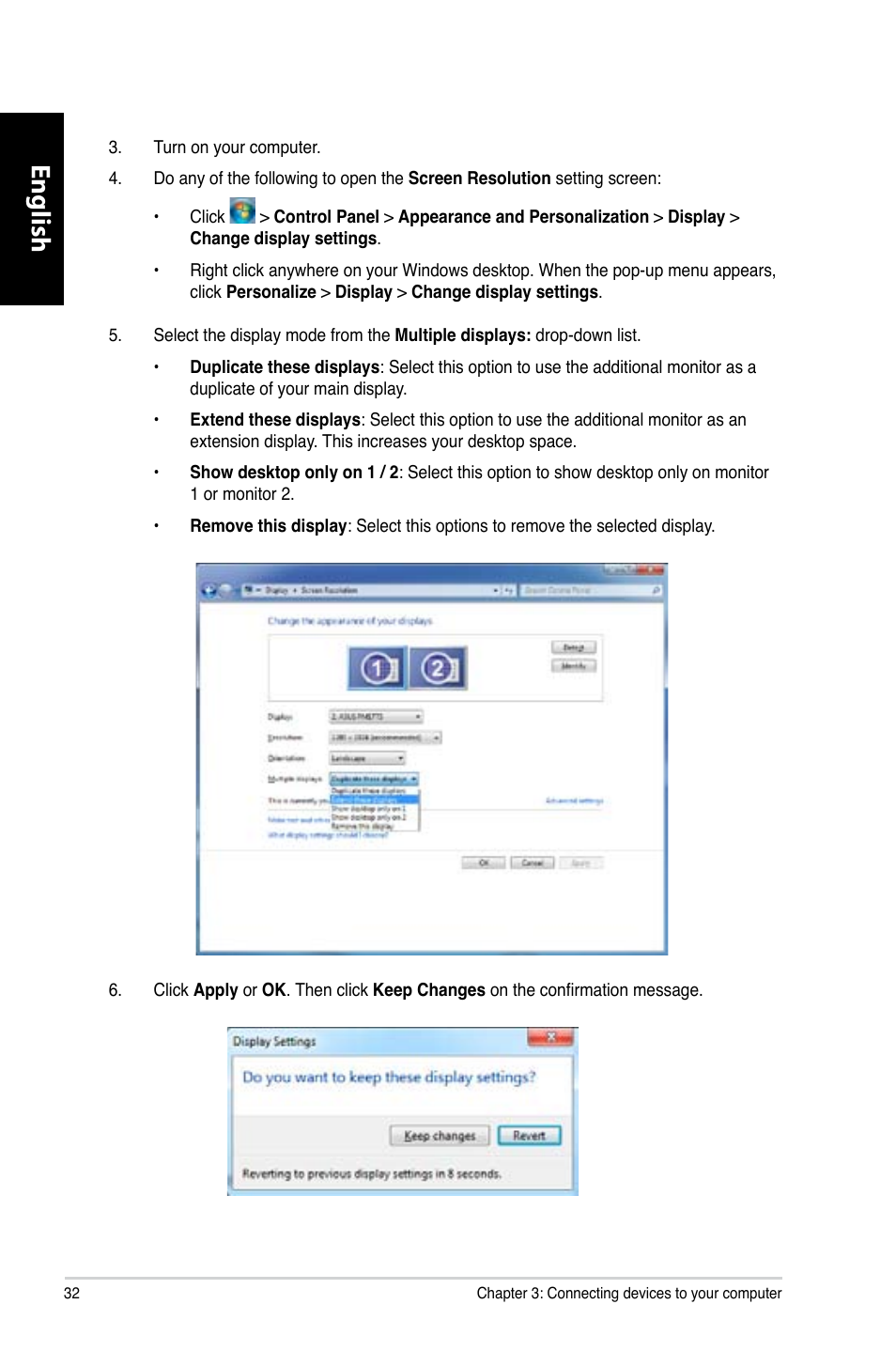 English | Asus CG8270 User Manual | Page 34 / 362