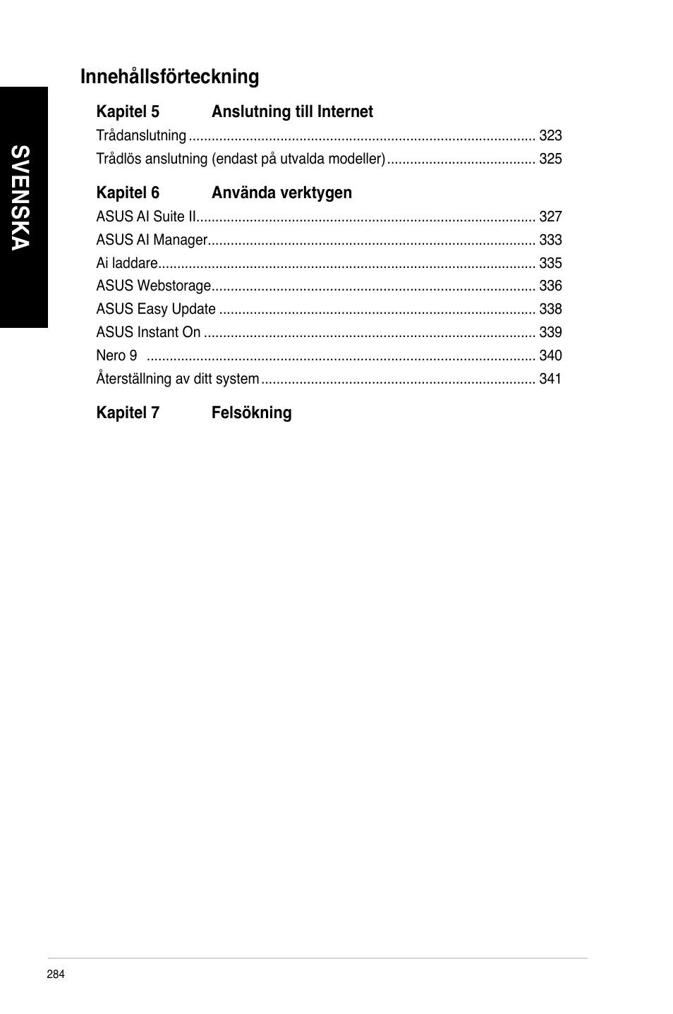 Sv en sk a sv en sk a sv en sk a sv en sk a | Asus CM6340 User Manual | Page 286 / 352