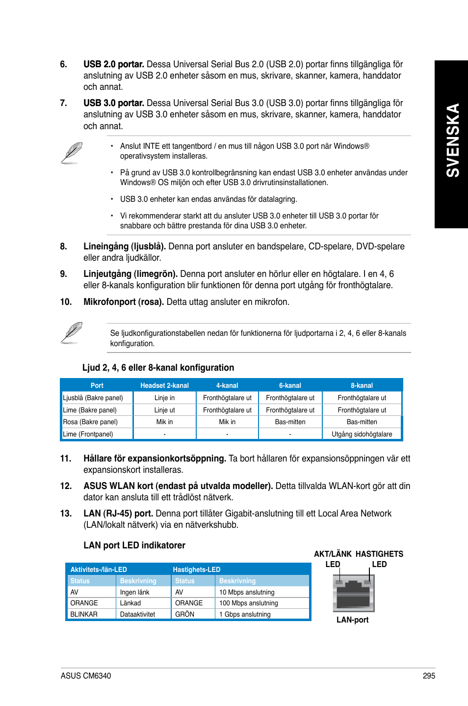 Sv en sk a sv en sk a | Asus CM6340 User Manual | Page 297 / 352