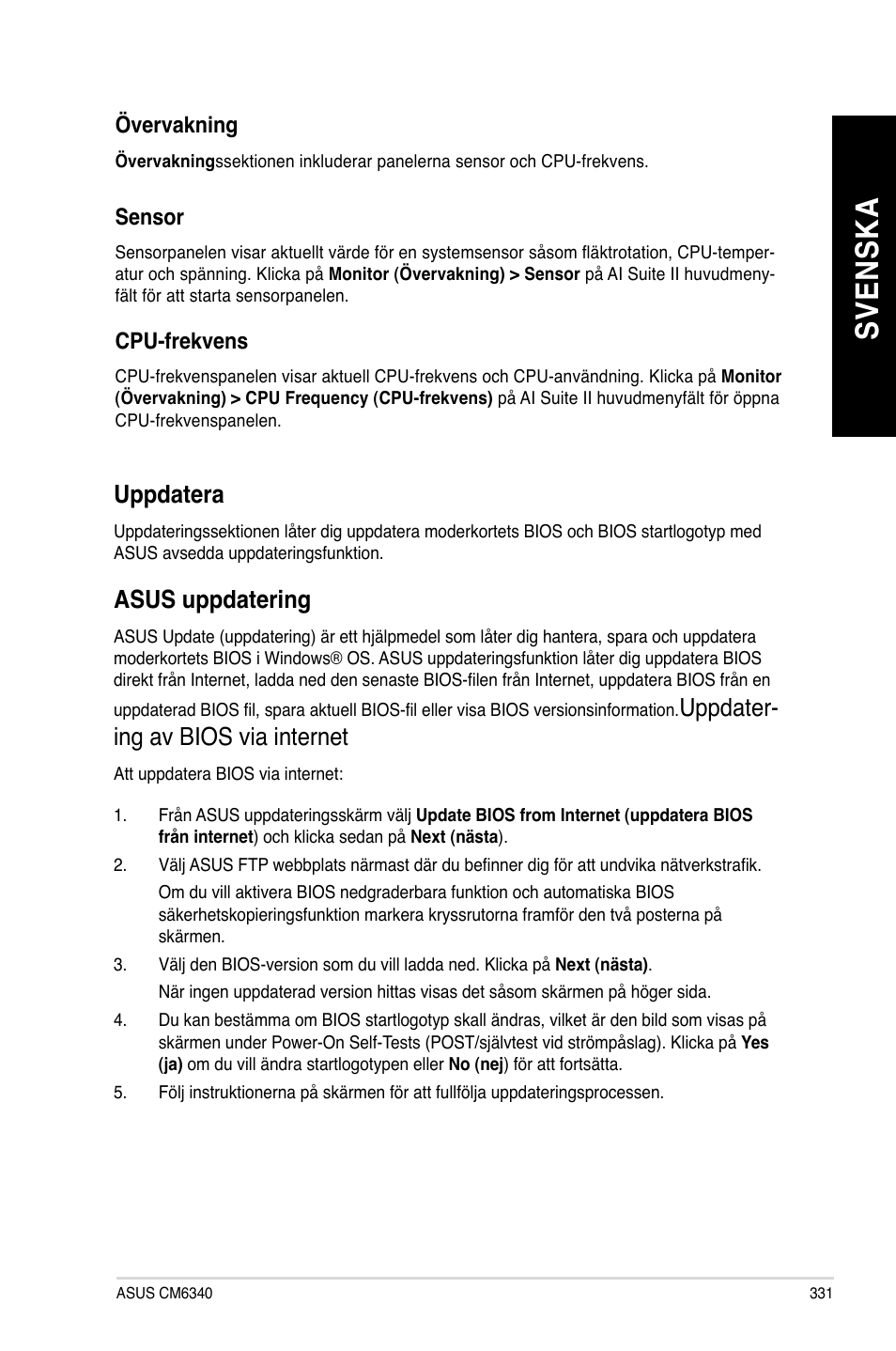 Sv en sk a sv en sk a | Asus CM6340 User Manual | Page 333 / 352