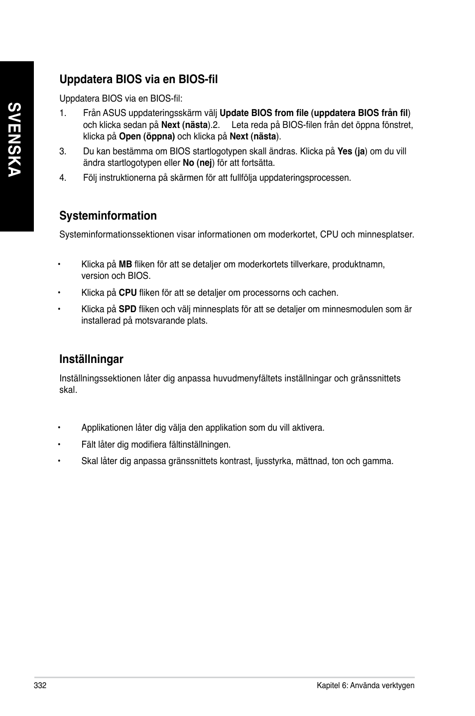 Sv en sk a sv en sk a sv en sk a sv en sk a | Asus CM6340 User Manual | Page 334 / 352