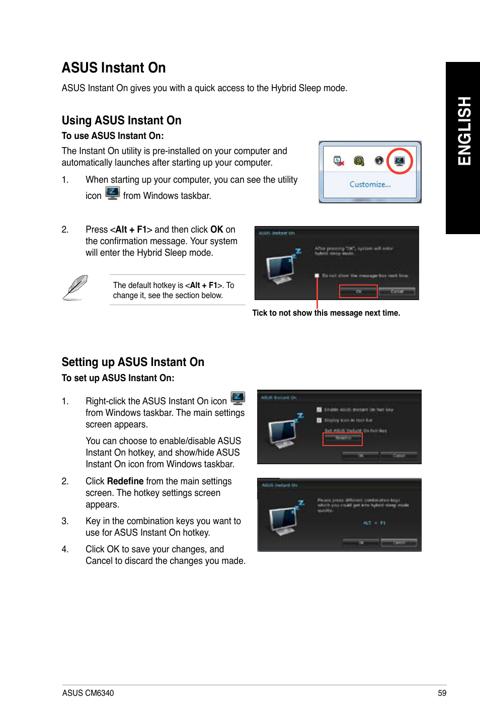 Asus instant on, En gl is h en gl is h, Asus.instant.on | Asus CM6340 User Manual | Page 61 / 352