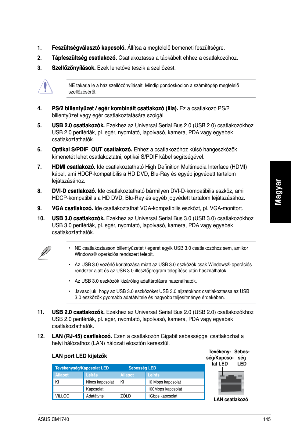 Mag ya r m ag ya r | Asus CM1740 User Manual | Page 145 / 330