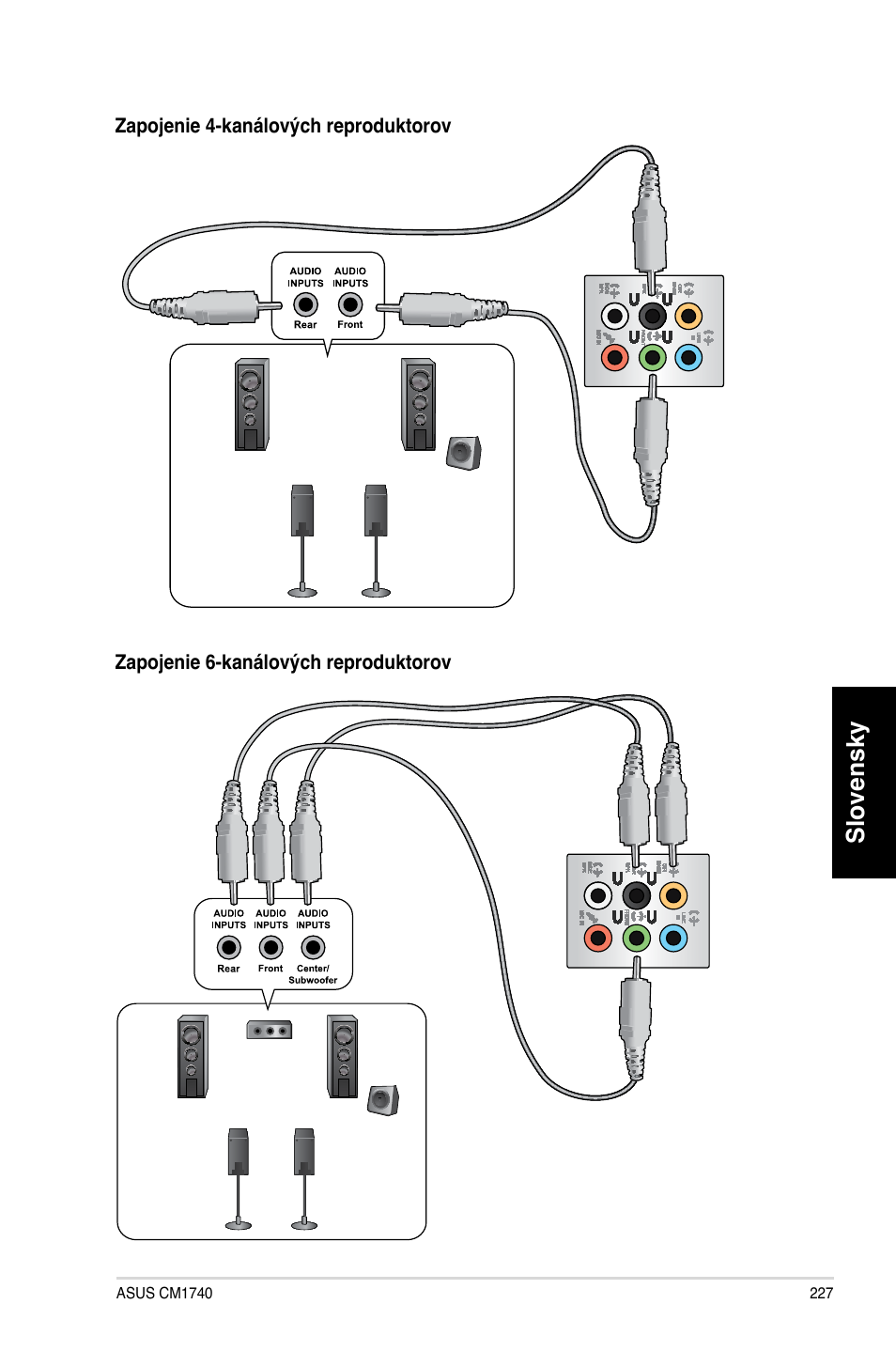 Slovensky | Asus CM1740 User Manual | Page 227 / 330