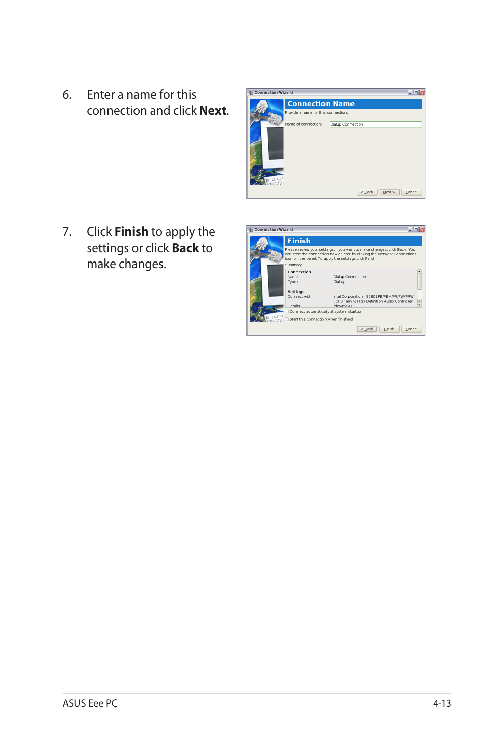 Asus Eee PC 2G Surf/Linux User Manual | Page 47 / 120