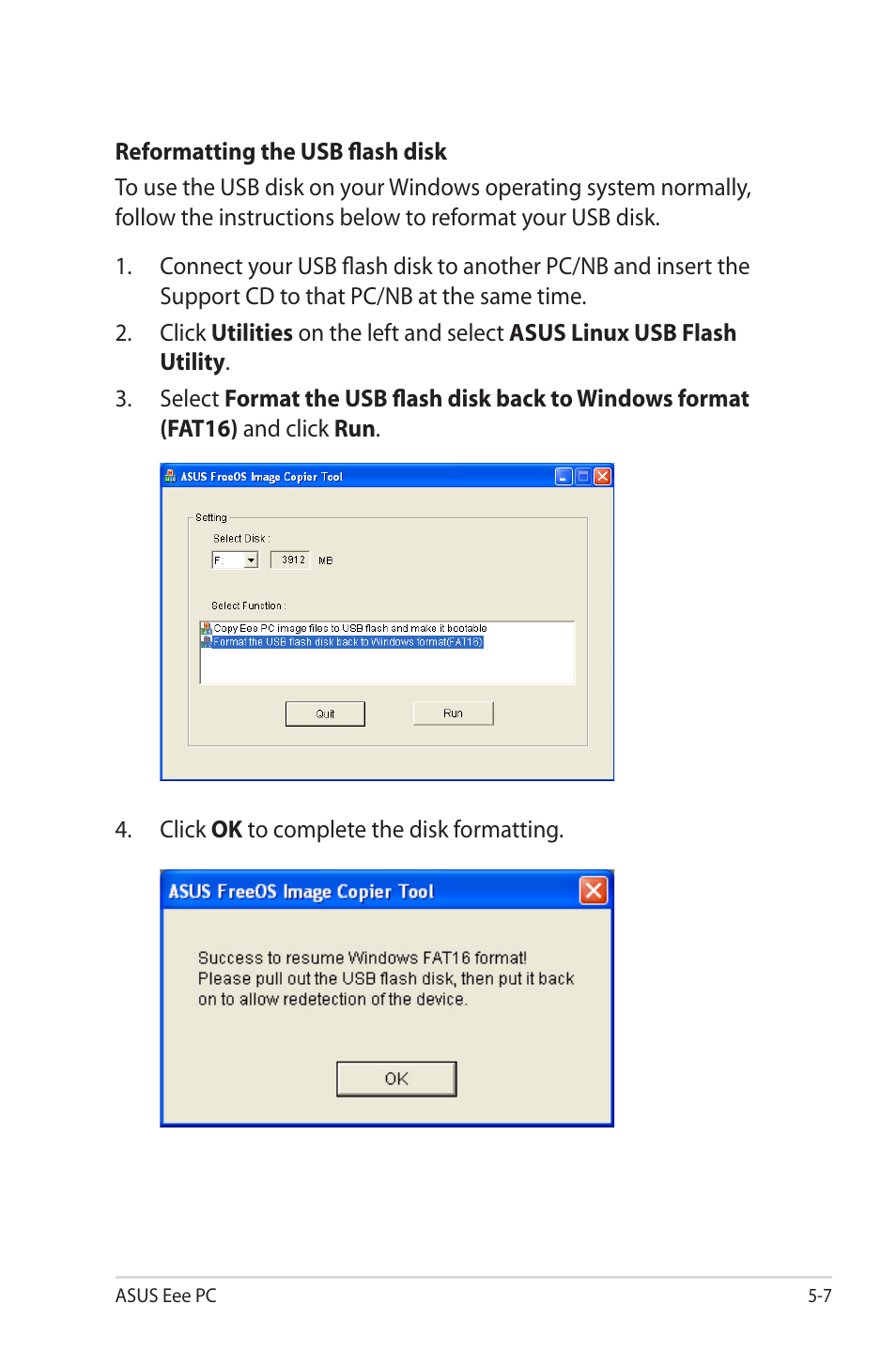 Asus Eee PC 2G Surf/Linux User Manual | Page 85 / 120