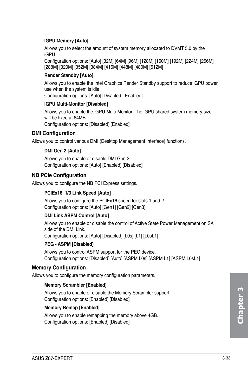 Chapter 3 | Asus Z87-EXPERT User Manual | Page 117 / 174