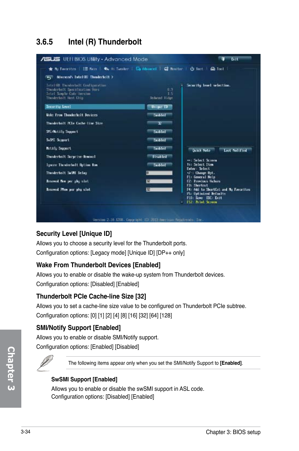 5 intel (r) thunderbolt, Intel (r) thunderbolt -34, Chapter 3 | Asus Z87-EXPERT User Manual | Page 118 / 174
