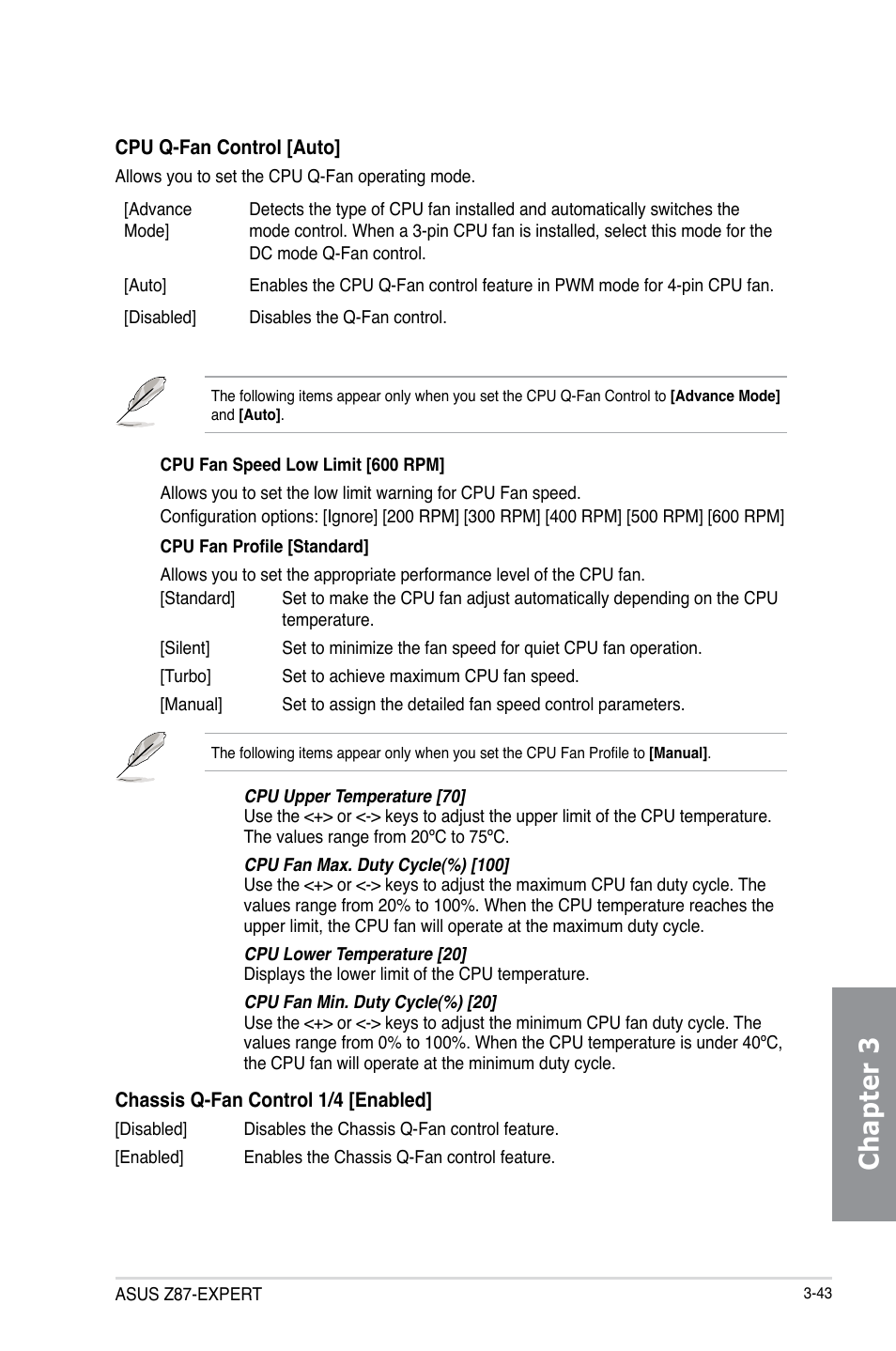 Chapter 3 | Asus Z87-EXPERT User Manual | Page 127 / 174