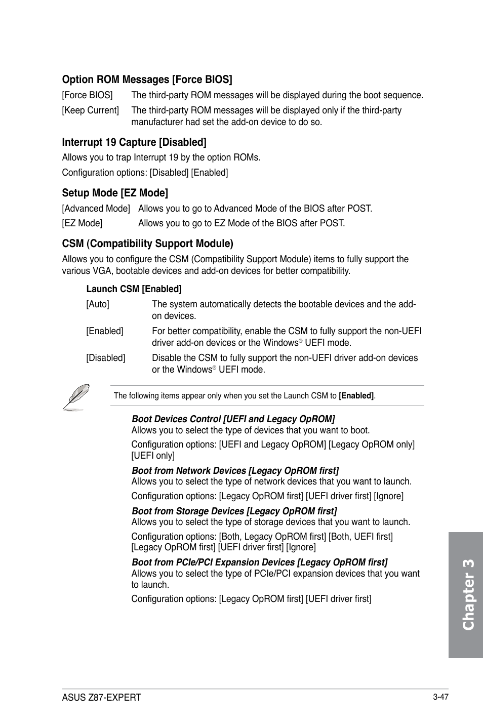 Chapter 3 | Asus Z87-EXPERT User Manual | Page 131 / 174