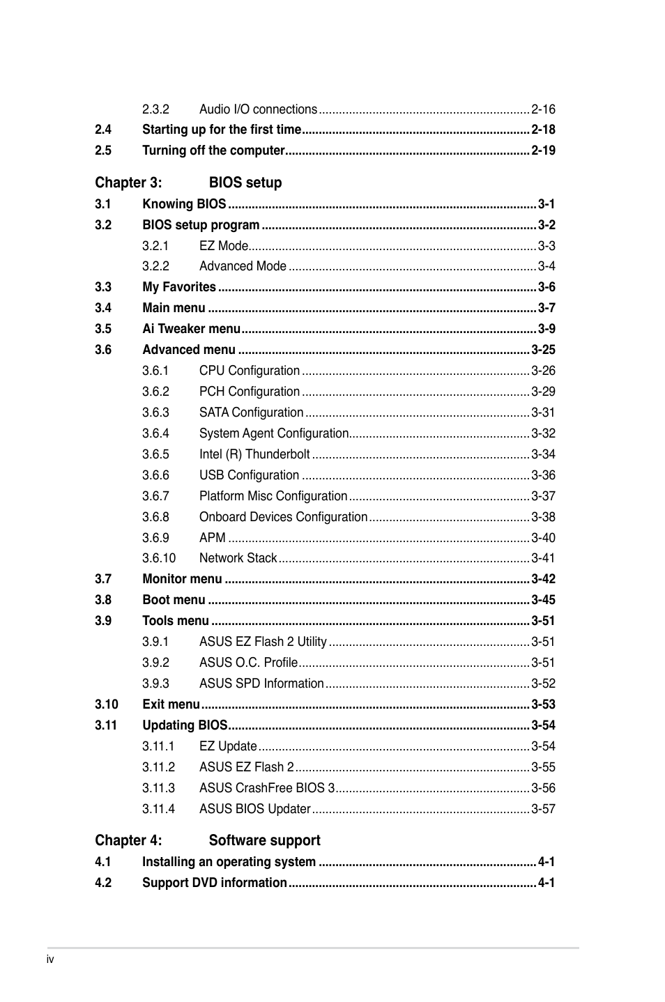 Asus Z87-EXPERT User Manual | Page 4 / 174