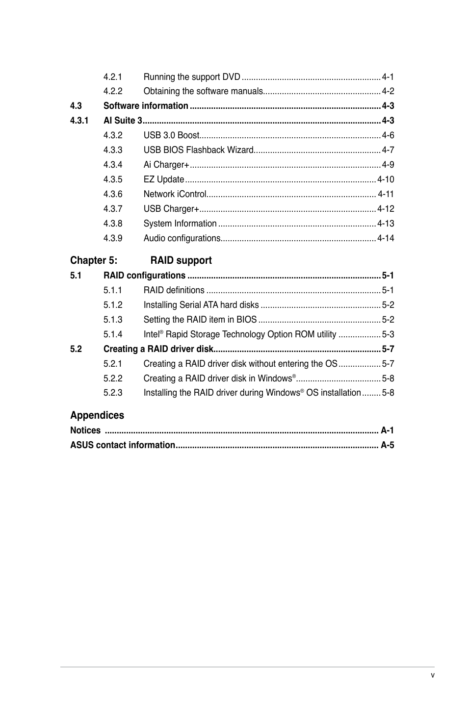 Asus Z87-EXPERT User Manual | Page 5 / 174