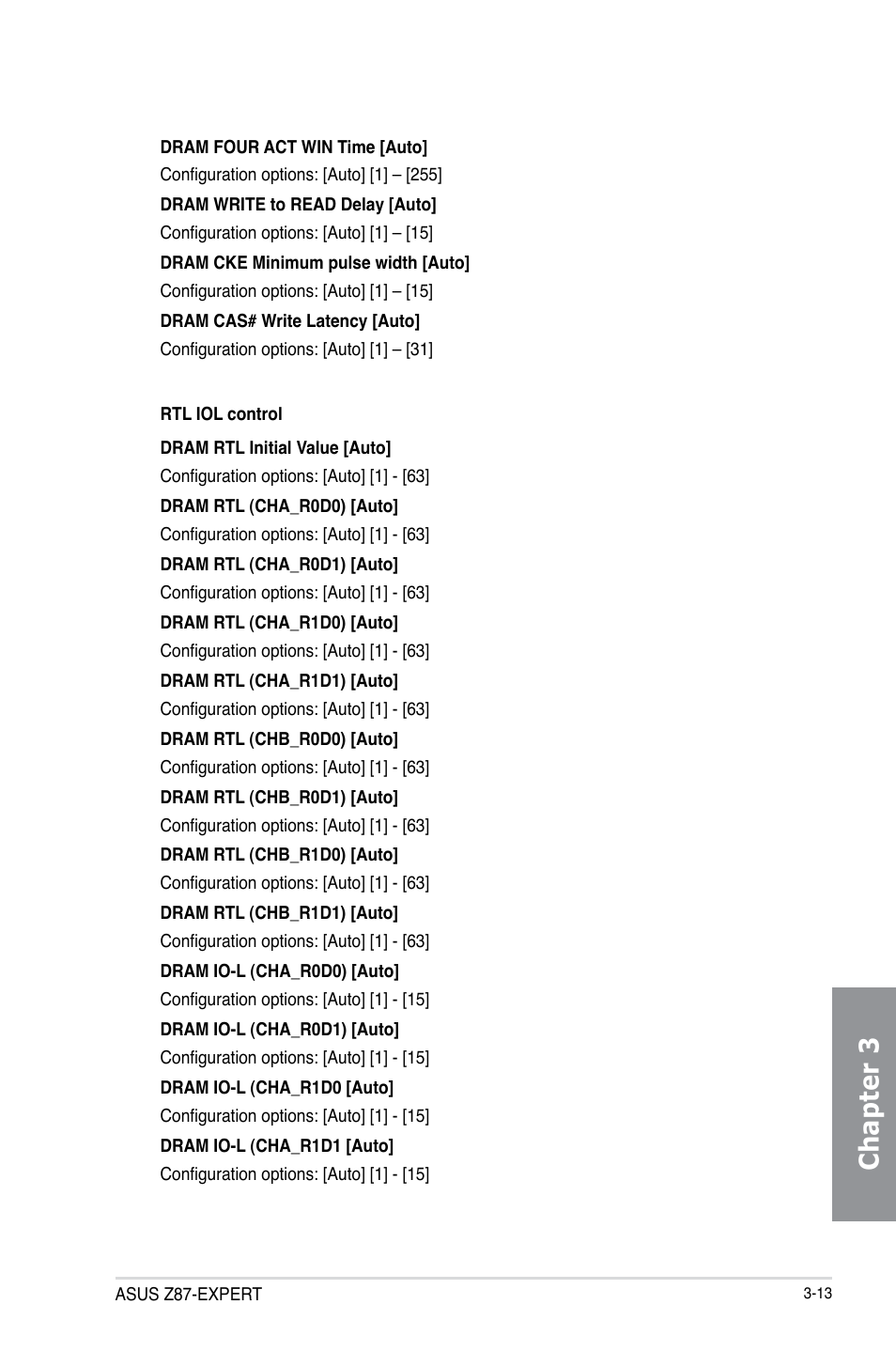 Chapter 3 | Asus Z87-EXPERT User Manual | Page 97 / 174