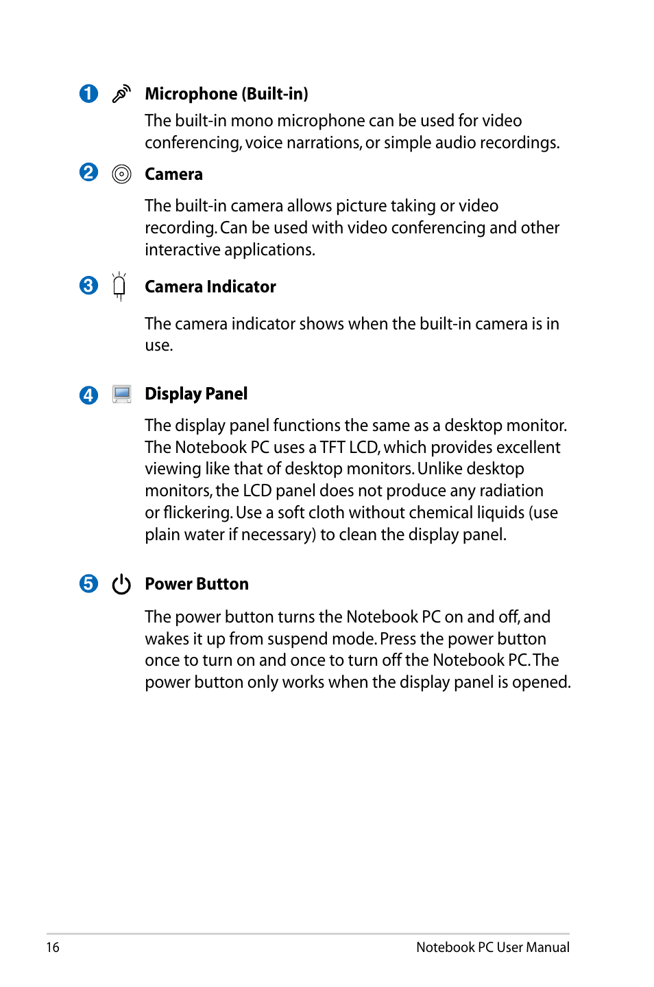 Asus Pro45VJ User Manual | Page 16 / 106