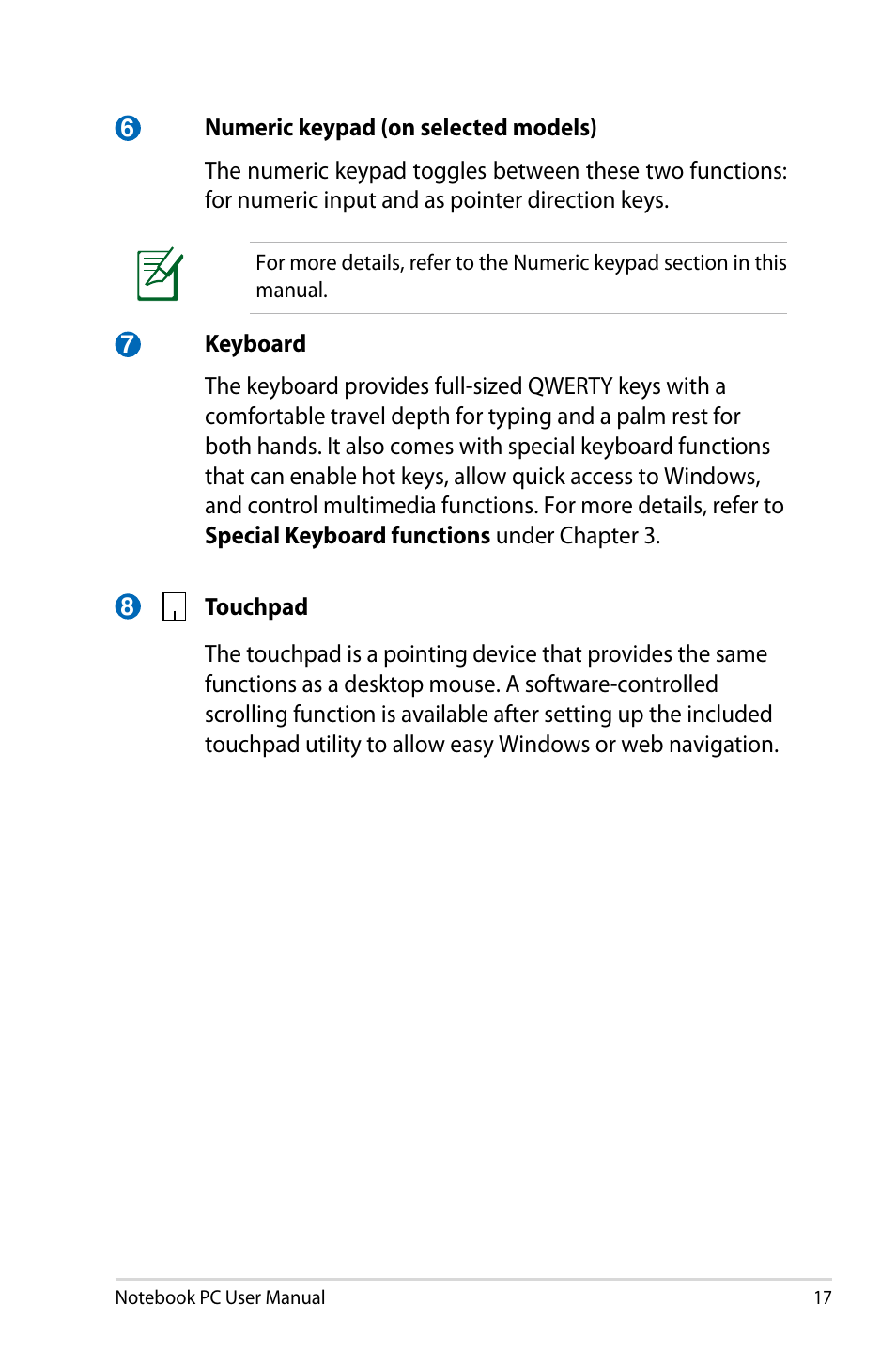 Asus Pro45VJ User Manual | Page 17 / 106