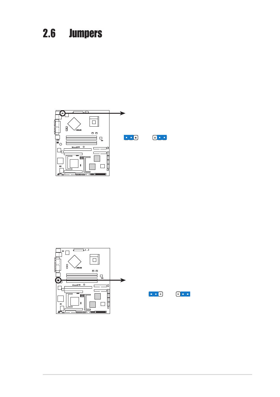 6 jumpers, Asus psch-sr motherboard 2-17 | Asus PSCH-SR/SCSI User Manual | Page 35 / 102