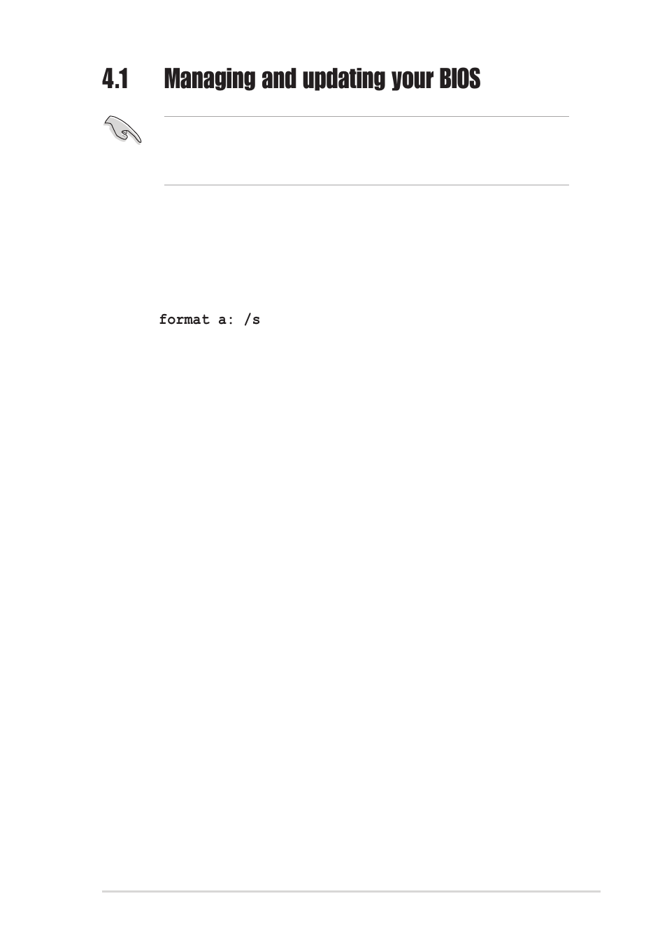 1 managing and updating your bios, 1 creating a bootable floppy disk | Asus PSCH-SR/SCSI User Manual | Page 57 / 102