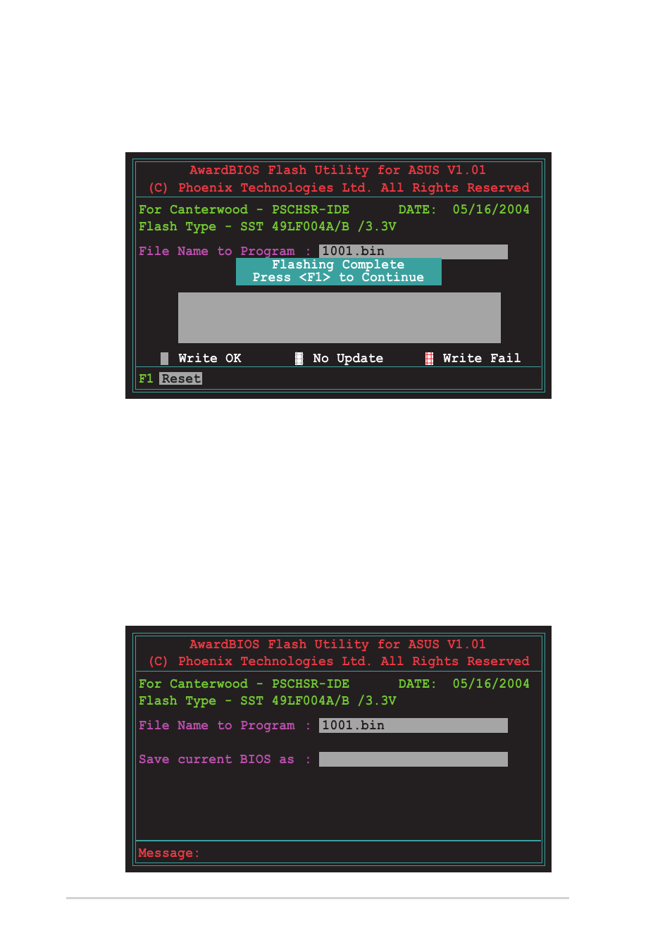 3 saving the current bios file | Asus PSCH-SR/SCSI User Manual | Page 60 / 102