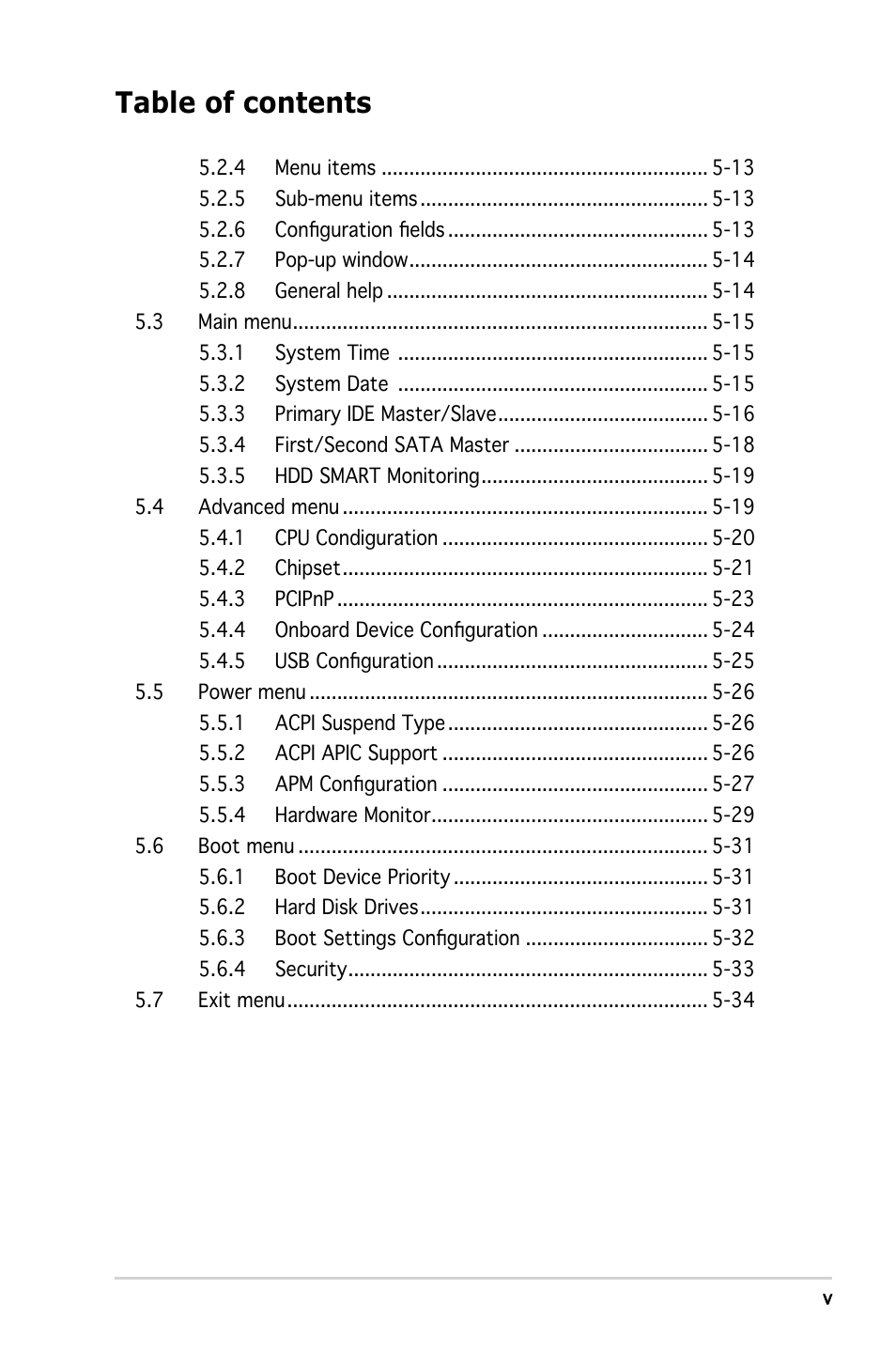 Asus P3-PE5 User Manual | Page 5 / 95