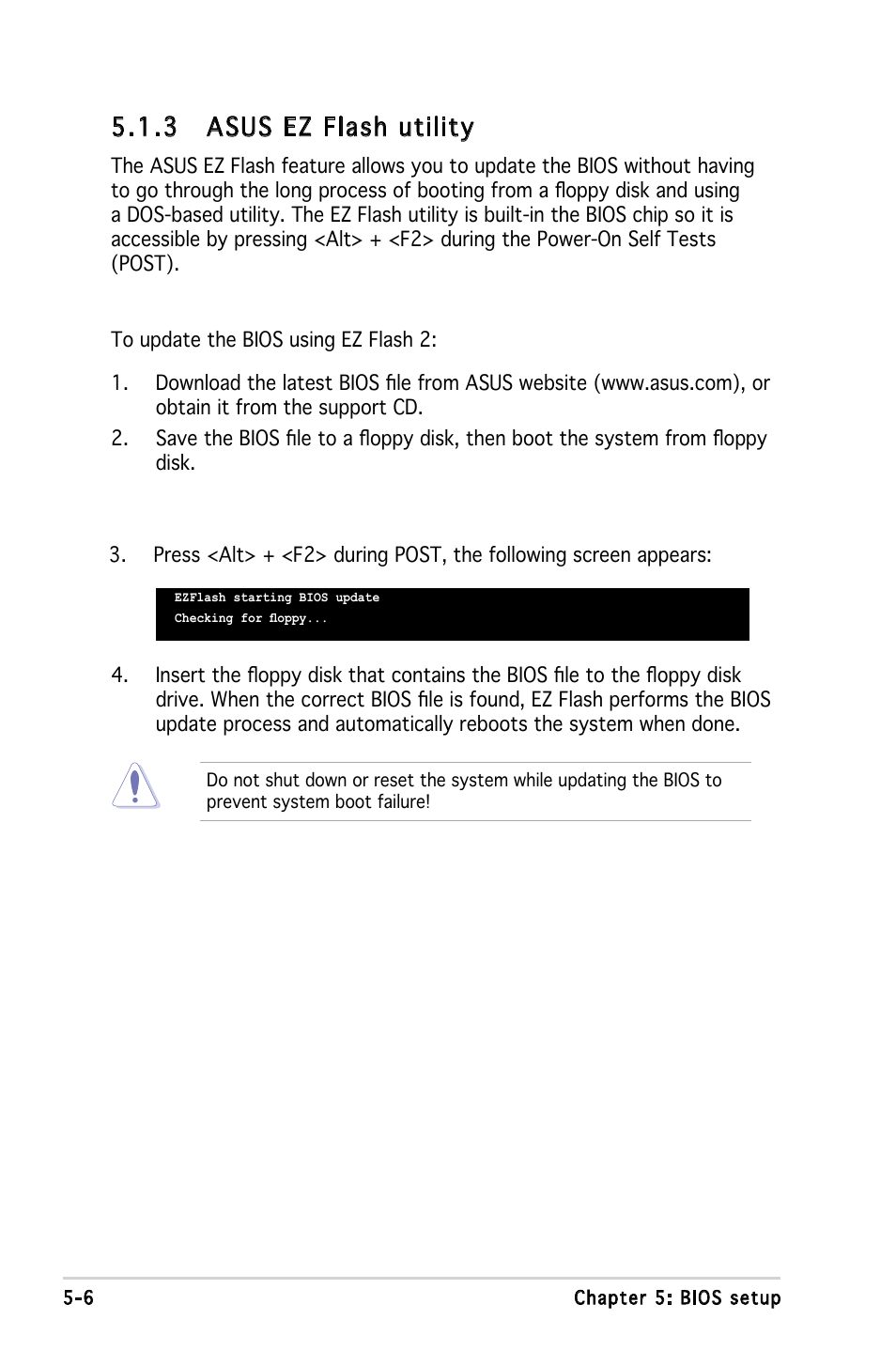 3 asus ez flash utility | Asus P3-PE5 User Manual | Page 66 / 95