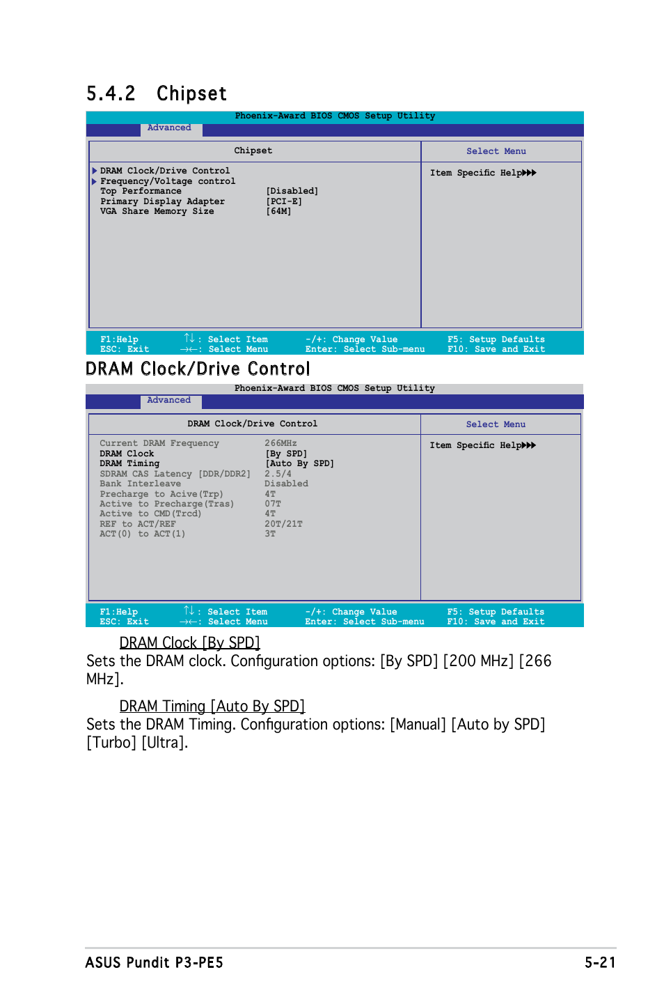 2 chipset, Dram clock/drive control, 21 asus pundit p3-pe5 | Asus P3-PE5 User Manual | Page 81 / 95