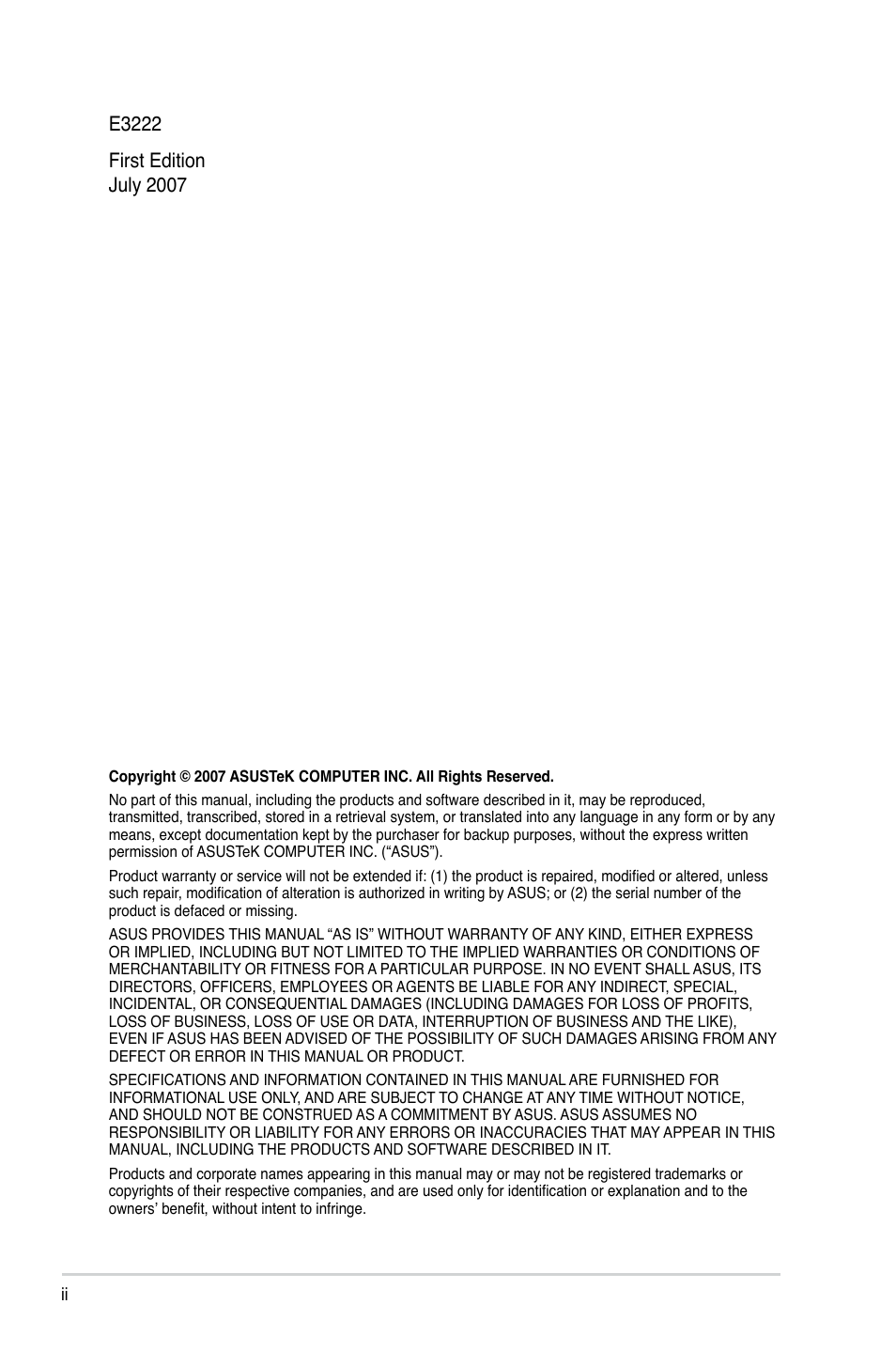 Asus P5GC-VM User Manual | Page 2 / 94