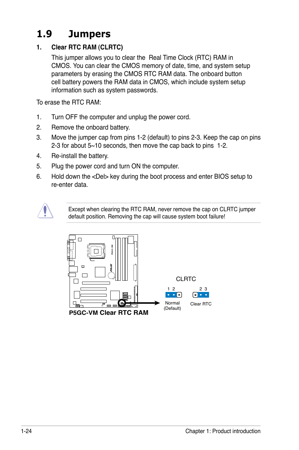 9 jumpers | Asus P5GC-VM User Manual | Page 36 / 94