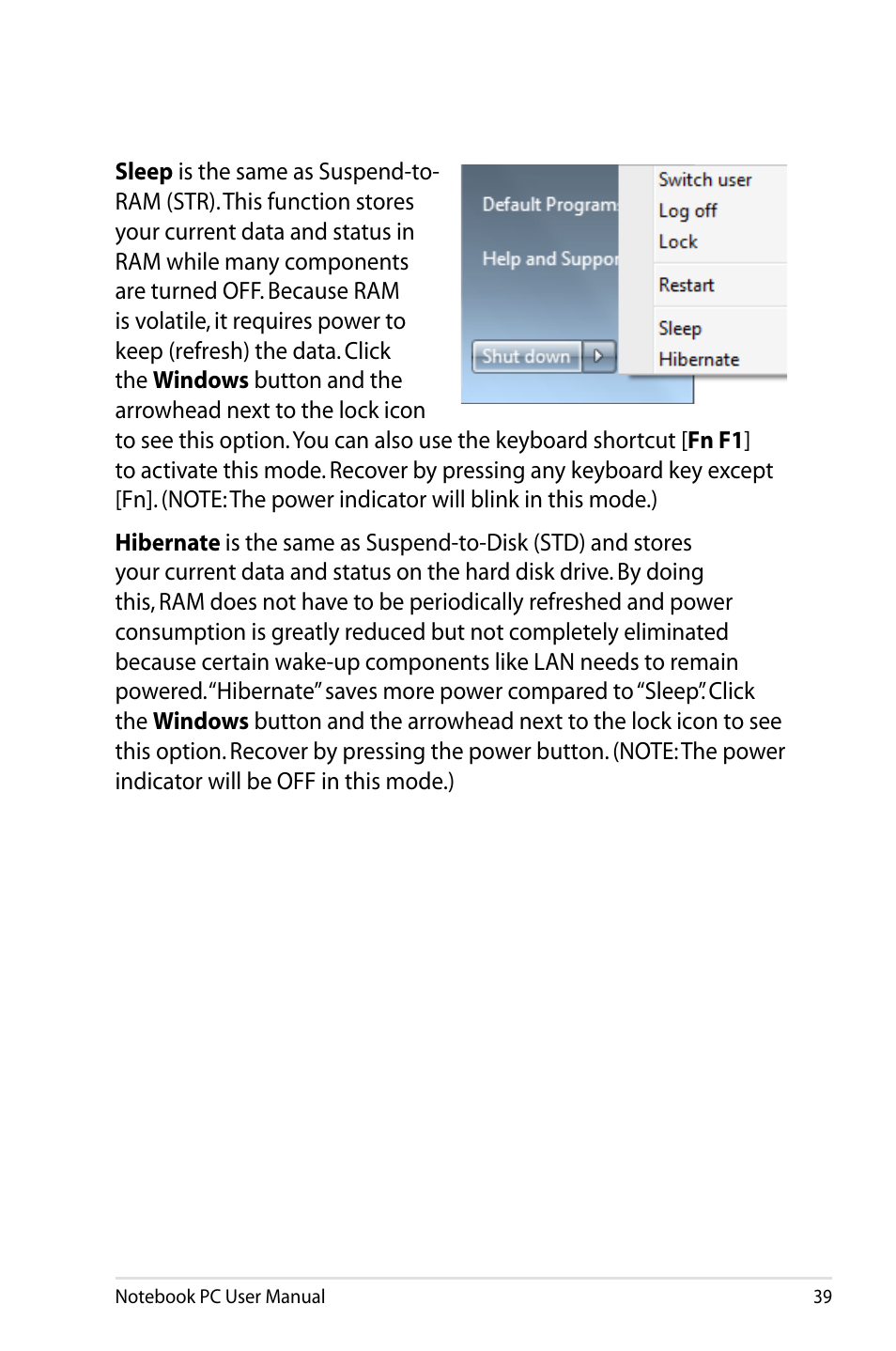 Asus N43JF User Manual | Page 39 / 112