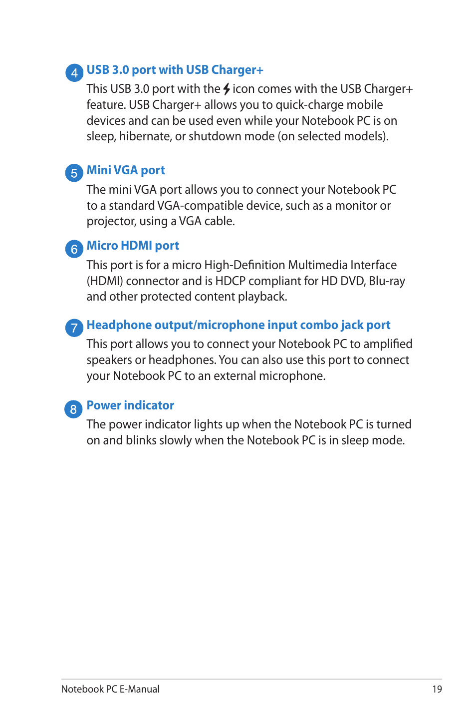 Asus UX42VS User Manual | Page 19 / 102