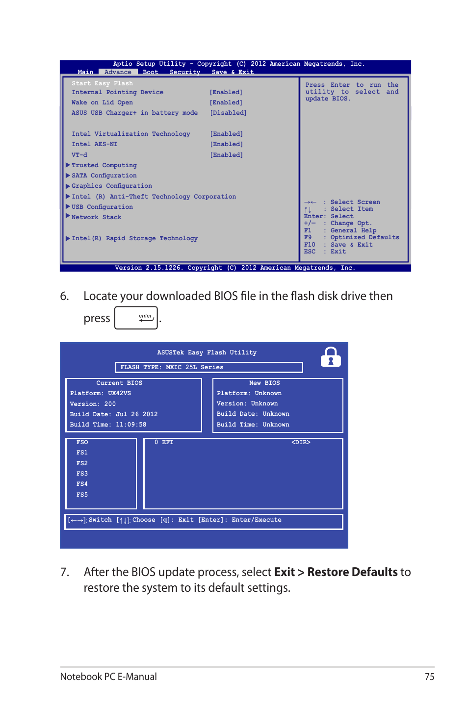 Asus UX42VS User Manual | Page 75 / 102