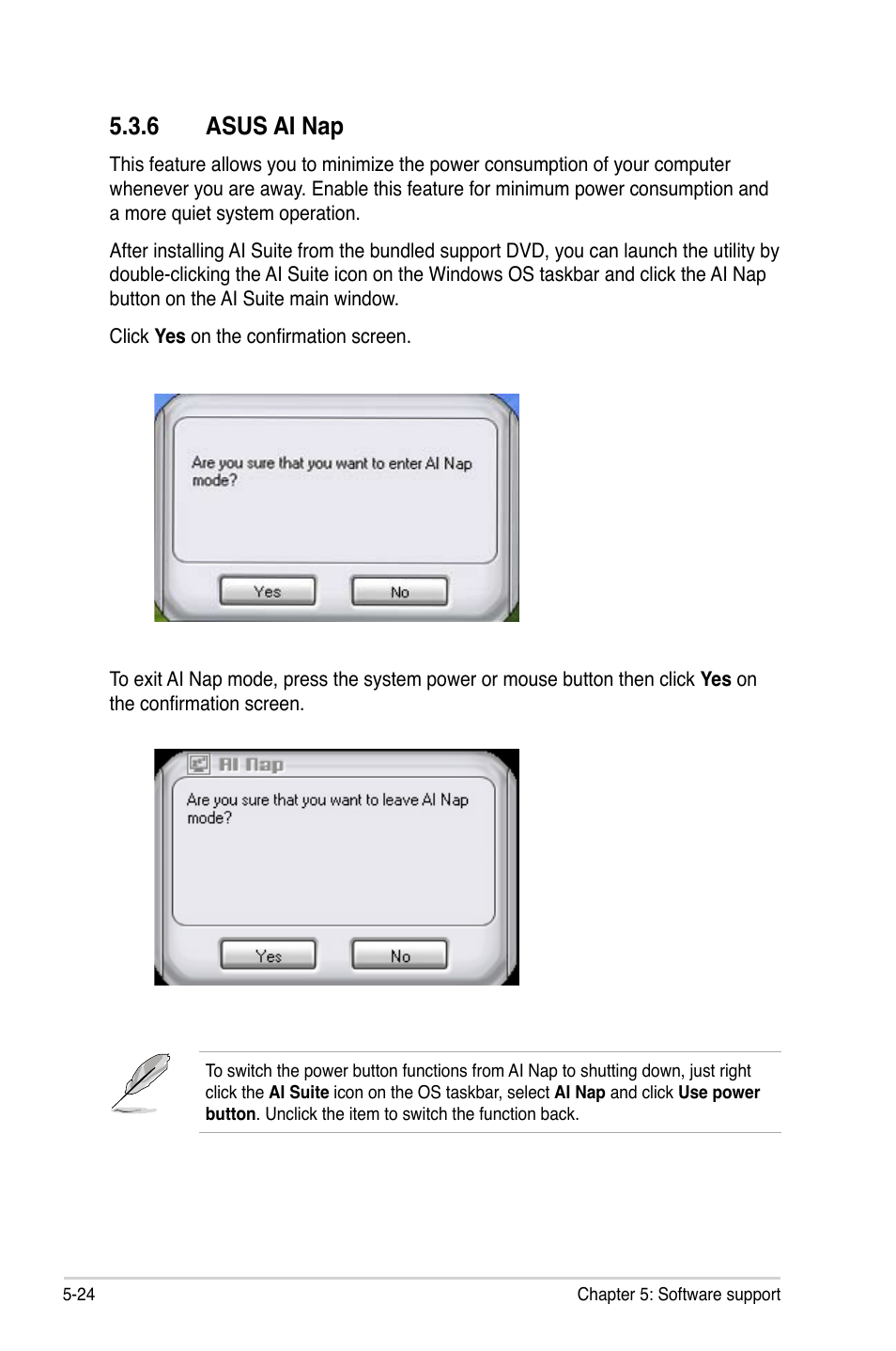 6 asus ai nap, Asus ai nap -24 | Asus P5QL PRO User Manual | Page 128 / 148