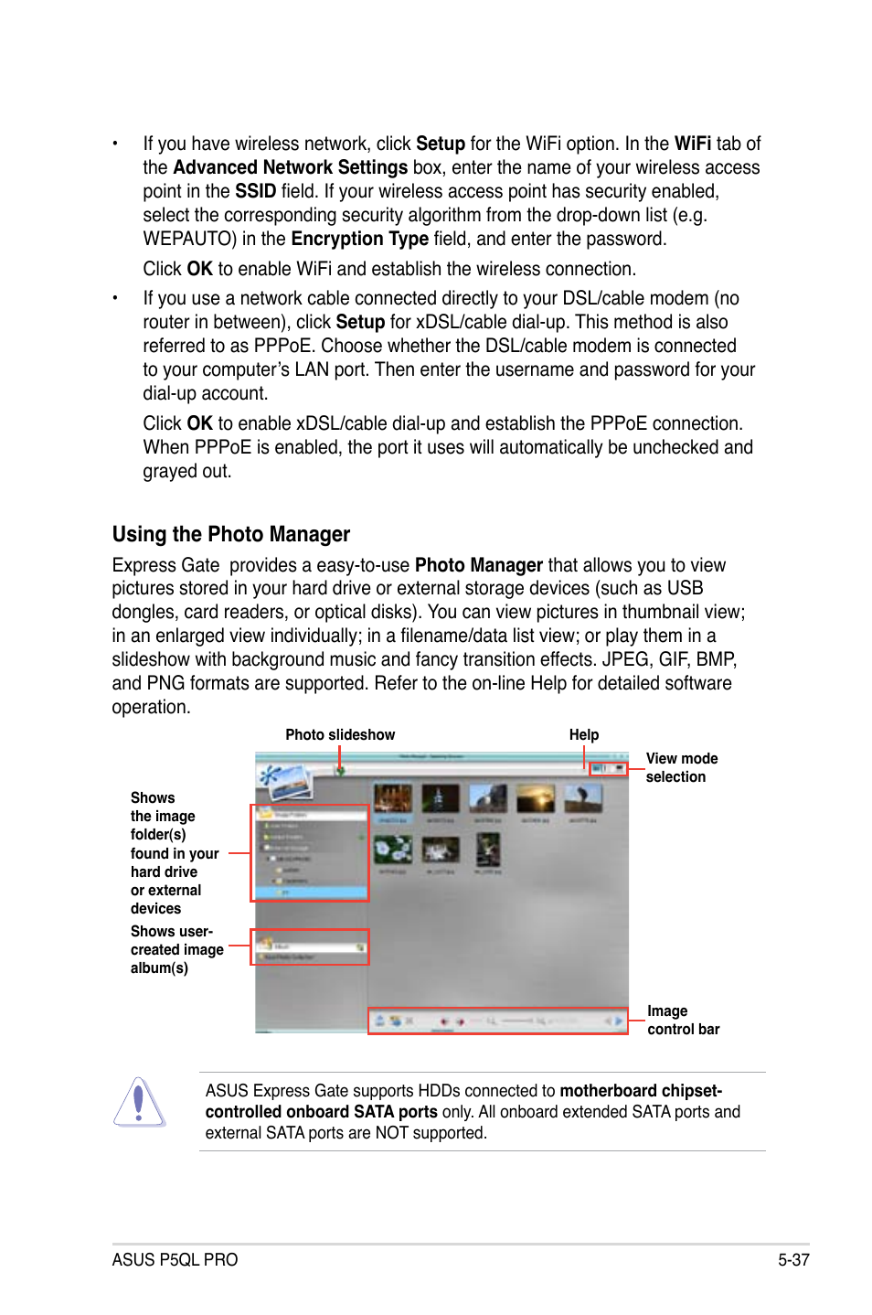 Using the photo manager | Asus P5QL PRO User Manual | Page 141 / 148