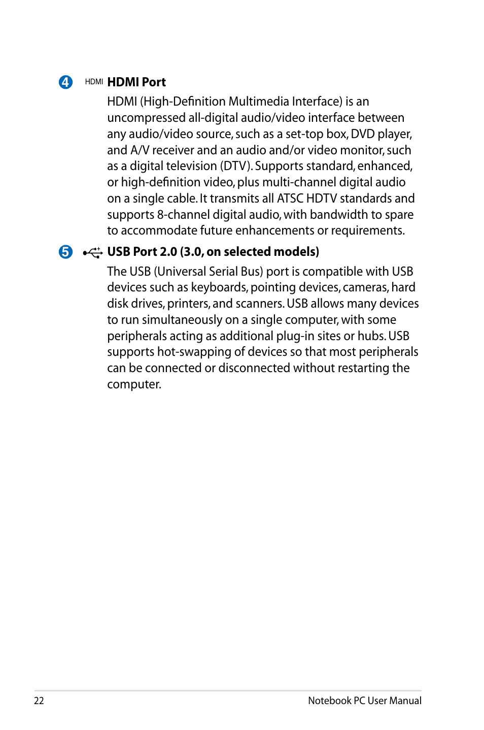 Asus X24E User Manual | Page 22 / 100