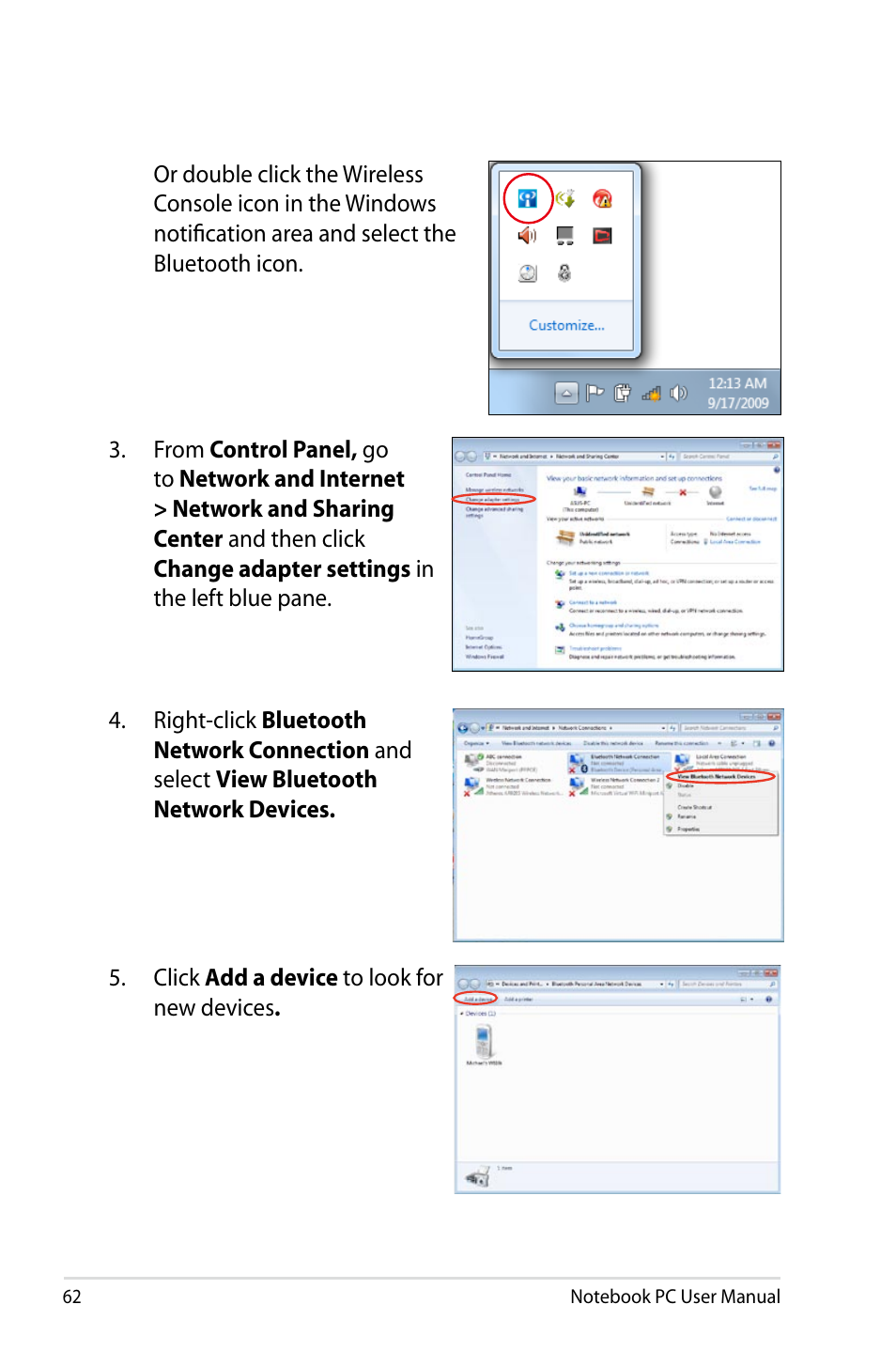 Asus X24E User Manual | Page 62 / 100