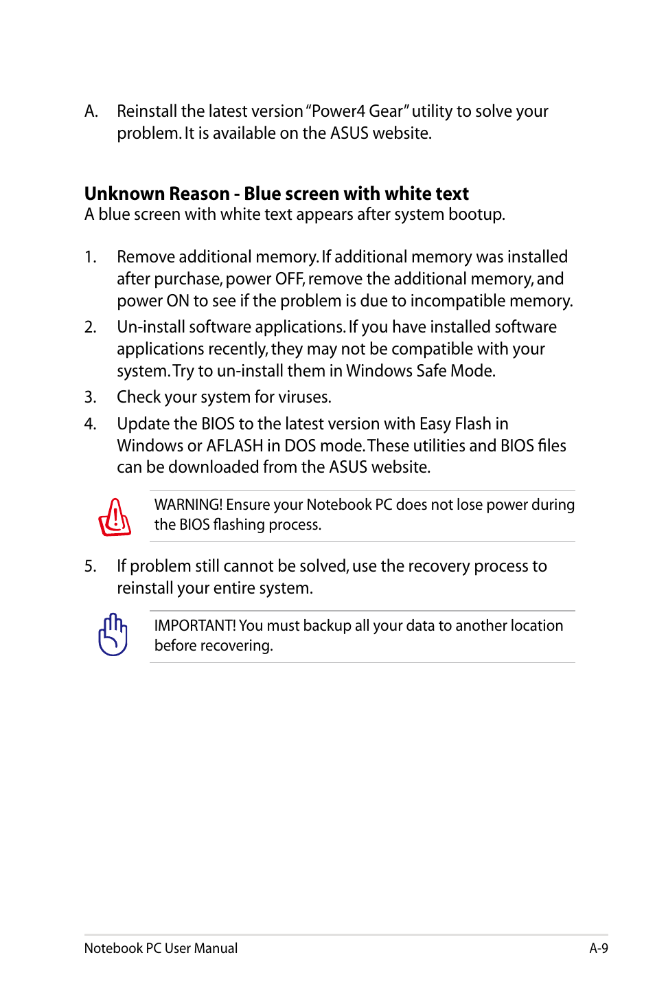 Asus X24E User Manual | Page 75 / 100