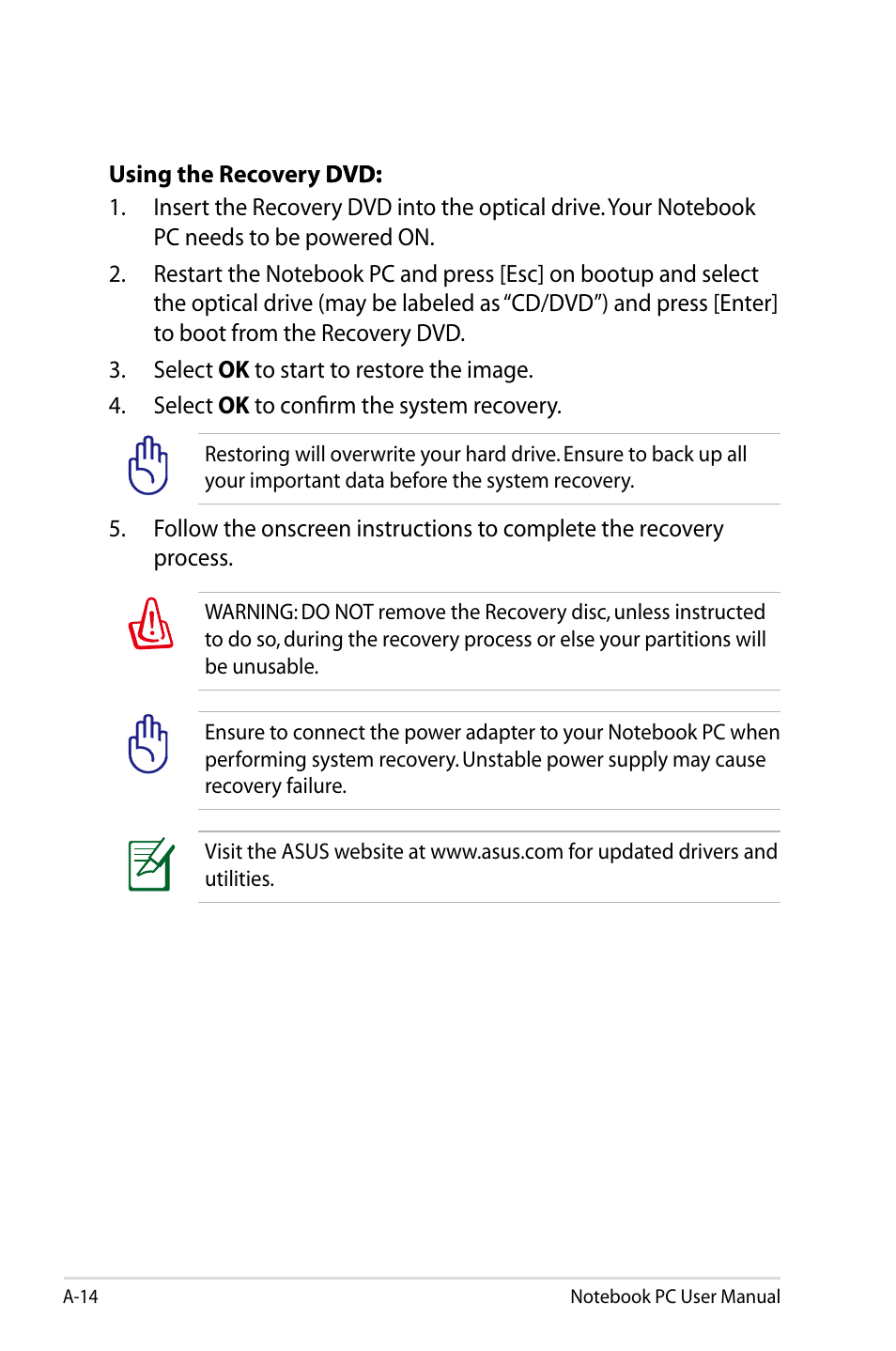 Asus X24E User Manual | Page 80 / 100