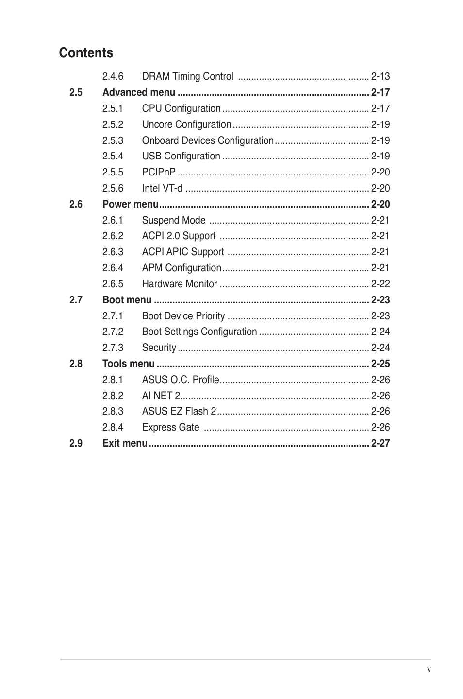 Asus P7H55/USB3 User Manual | Page 5 / 66