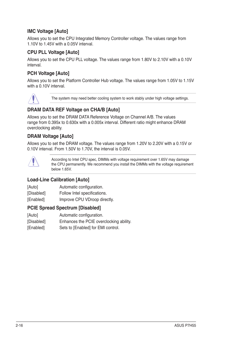 Asus P7H55/USB3 User Manual | Page 54 / 66