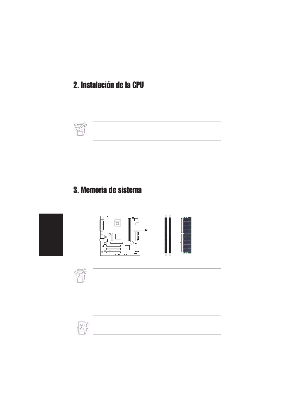 Instalación de la cpu | Asus P4S800-MX User Manual | Page 12 / 16