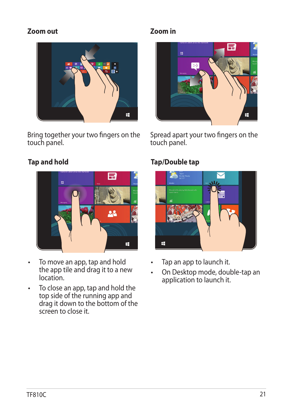 Asus VivoTab User Manual | Page 21 / 78