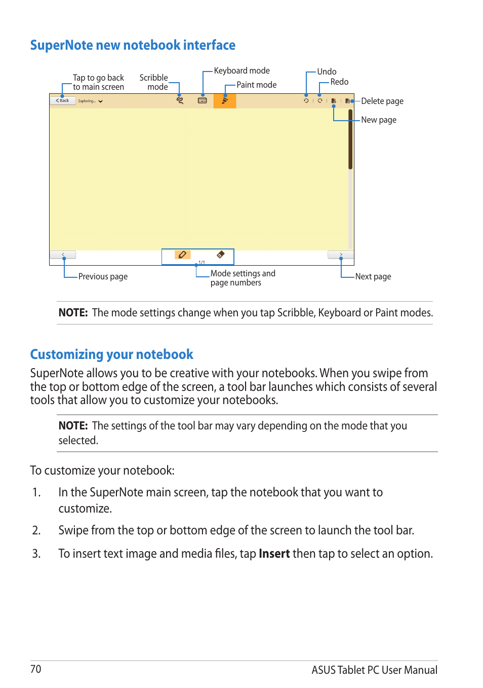 Asus VivoTab User Manual | Page 70 / 78