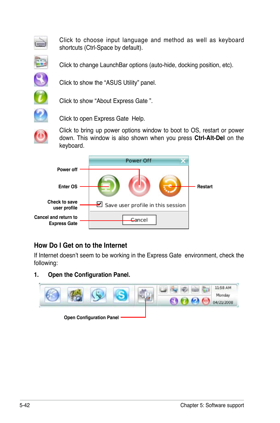 How do i get on to the internet | Asus P5QL-E User Manual | Page 151 / 165