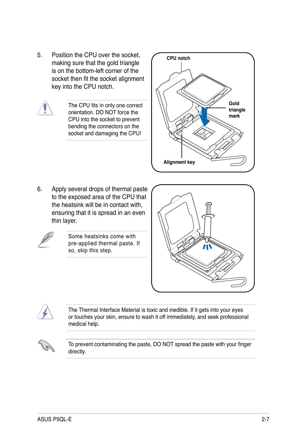 Asus P5QL-E User Manual | Page 31 / 165
