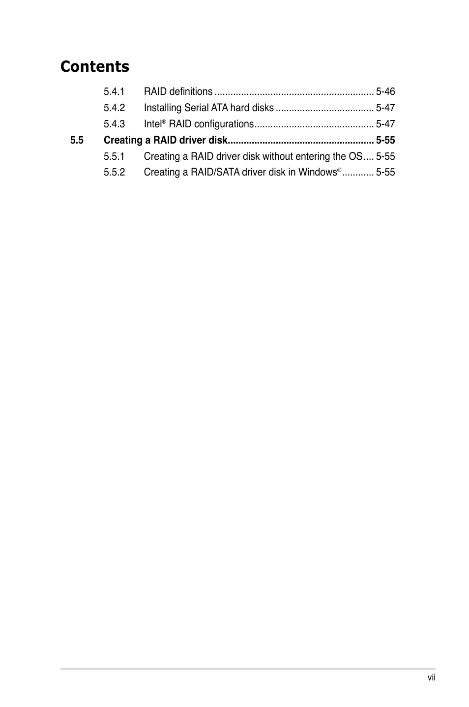 Asus P5QL-E User Manual | Page 7 / 165