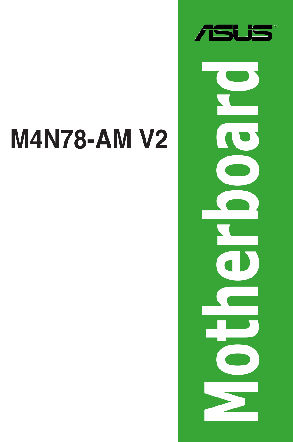 Asus M4N78-AM V2 User Manual | 40 pages