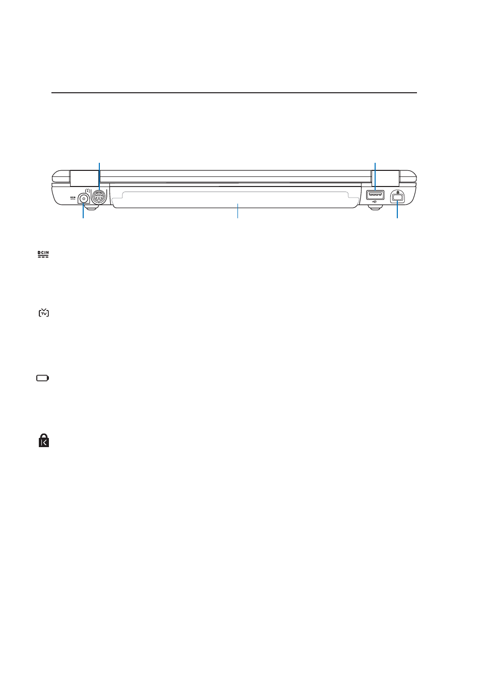 Rear side | Asus W5A User Manual | Page 18 / 70
