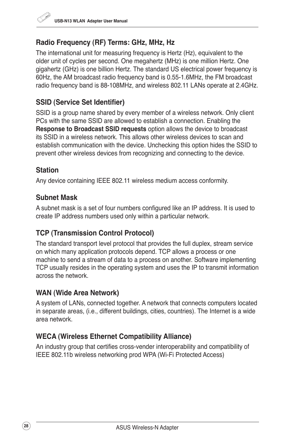 Asus USB-N13 (VER.B1) User Manual | Page 31 / 32