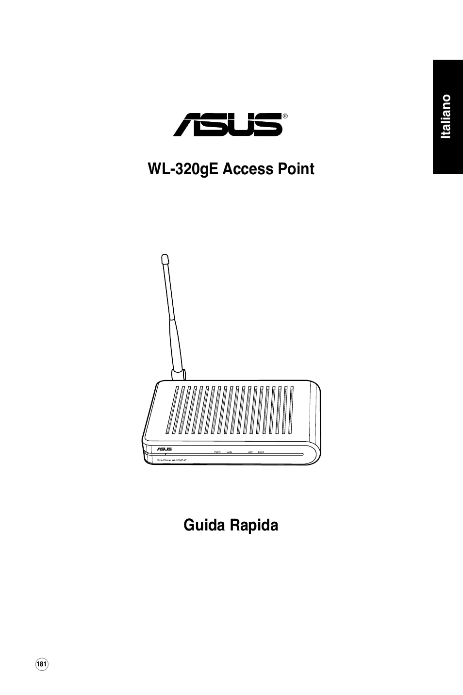 Guida rapida wl-320ge access point | Asus WL-320gE User Manual | Page 182 / 361