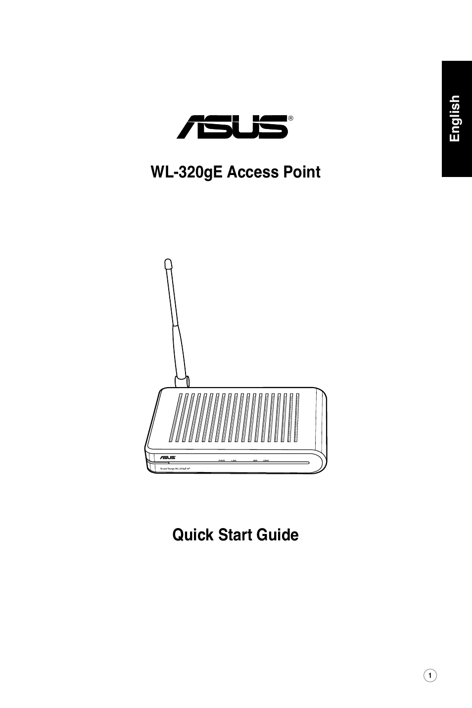 Quick start guide wl-320ge access point | Asus WL-320gE User Manual | Page 2 / 361