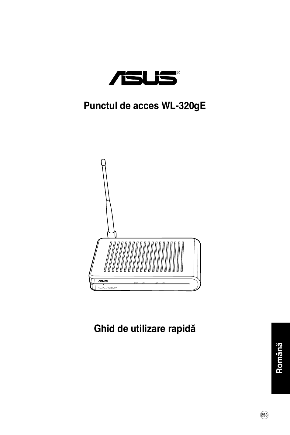 Ghid de utilizare rapidă punctul de acces wl-320ge | Asus WL-320gE User Manual | Page 254 / 361